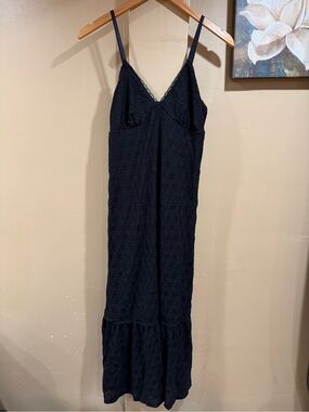 No Boundaries Black Lace-Trim Slip Dress
